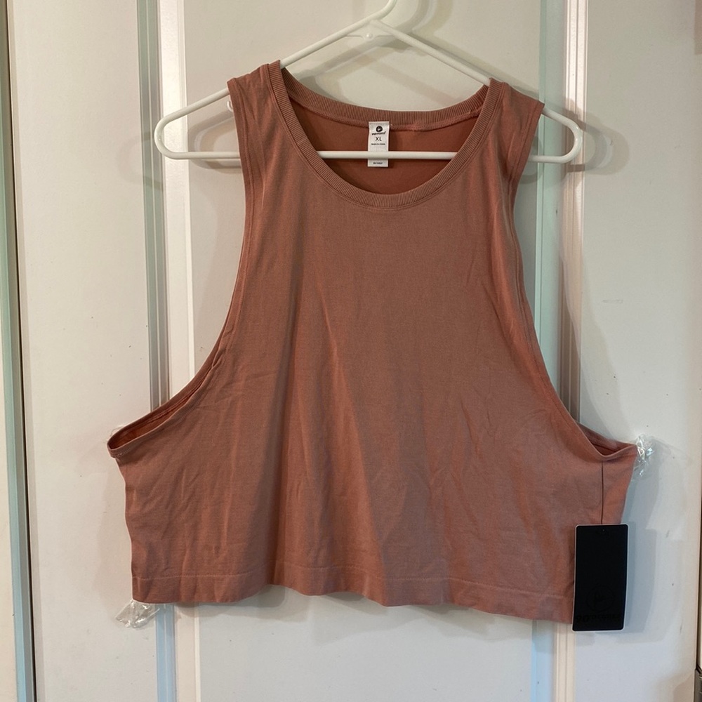 Mauve Taupe Drop Armhole Tank